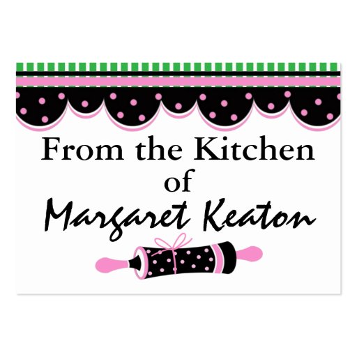 From The Kitchen Gift Enclosures by SRF Business Card Templates (back side)