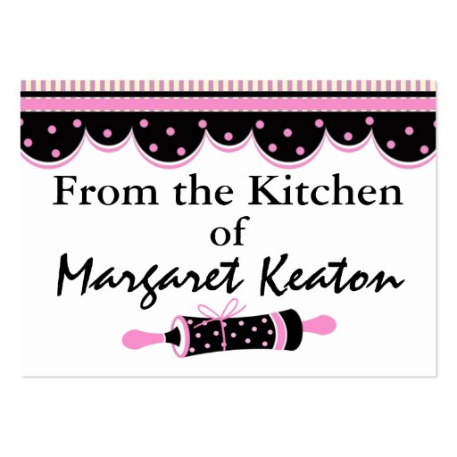 From The Kitchen Gift Enclosures by SRF Business Card (back side)