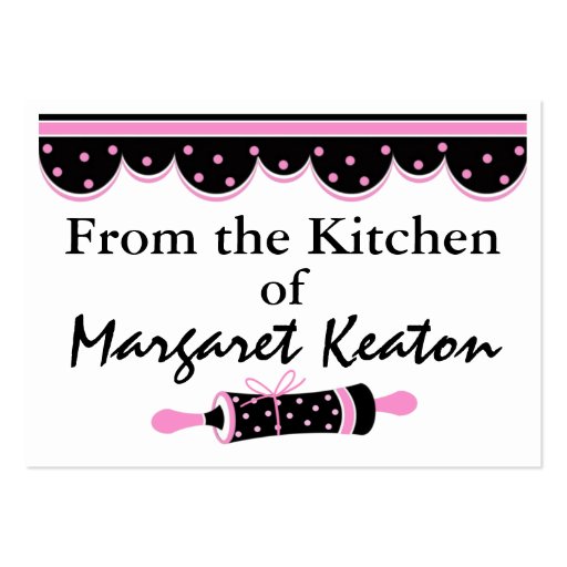 From The Kitchen Gift Enclosures by SRF Business Card (back side)