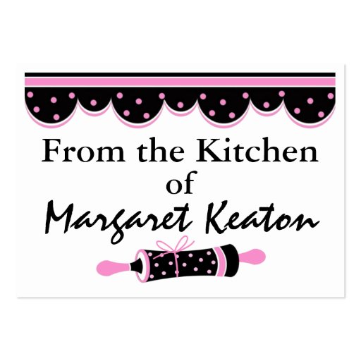 From The Kitchen Gift Enclosures - SRF Business Card Templates (back side)