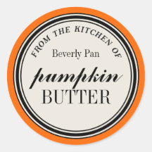 "From the Kitchen of" Circle Label Template Round Sticker