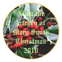 From the Kitchen of ...Holiday Canning Labels Stickers