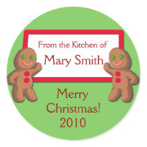 From the Kitchen of ...Holiday Gifting Labels Stickers