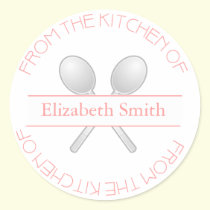 From The Kitchen Of: Pink Stickers stickers
