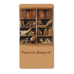 From the Library of Bookplate Personalized Shipping Labels