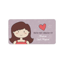 From the library of... ex libris / bookplate personalized address labels