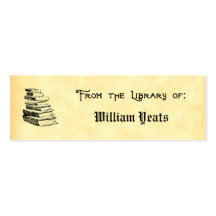 From the Library of Vintage Books Bookplate Business Cards