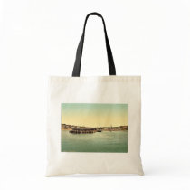 From the sea, Bournemouth, England vintage Photoch Canvas Bags