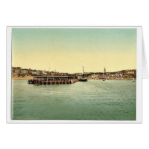From the sea, Bournemouth, England vintage Photoch Greeting Card