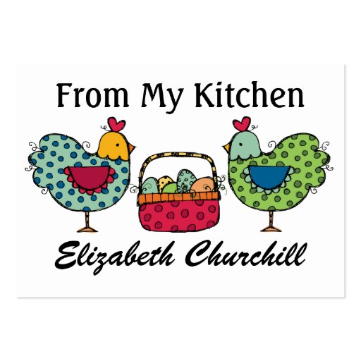 From the SHARONRHEA Kitchen Business Card (back side)