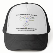 From Tryptophan To Serotonin (Chemistry Humor) Hats