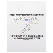 From Tryptophan To Serotonin (Chemistry Humor) Personalized Letterhead
