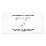 From Tryptophan To Serotonin (Chemistry Humor) Photo Card