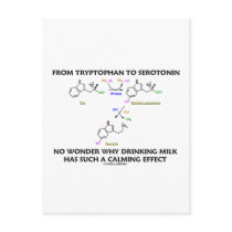 From Tryptophan To Serotonin (Chemistry Humor) Postcards