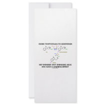 From Tryptophan To Serotonin (Chemistry Humor) Rack Cards