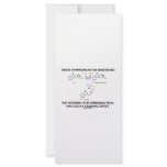 From Tryptophan To Serotonin (Chemistry Humor) rack cards