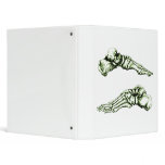 Front and side view of bones of the feet binders