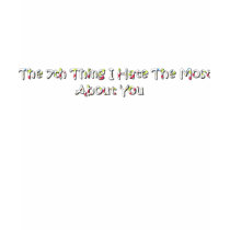 Front/Back 7 things Lyrics t-shirts