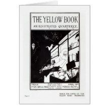 Front cover of the prospectus for 'The Yellow Book Greeting Card
