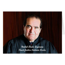 Front: Justice Antonin Scalia Card