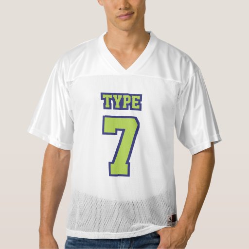 Front LIME GREEN NAVY WHITE Mens Football Jersey Zazzle