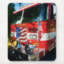 Front of Fire Engine Mouse Pad