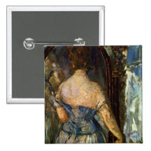 Front of the mirror - Edouard Manet Pin