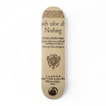Front Piece to Much Ado About Nothing Quarto skateboards by shakespeareshoppe Front Piece to Much Ado About Nothing Quarto skateboards