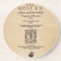Front Piece to Romeo & Juliet Quarto (1599) coasters