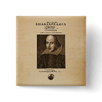 Front Piece to Shakespeare's First Folio Button