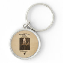 Front Piece to Shakespeare's First Folio Keychains