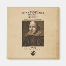Front Piece to Shakespeare's First Folio Refrigerator Magnets