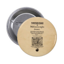 Front Piece to the A Midsummer Nights Dream Quarto Pinback Button