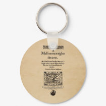 Front Piece to the A Midsummer Nights Dream Quarto keychains by shakespeareshoppe Front Piece to the A Midsummer Nights Dream Quarto keychains