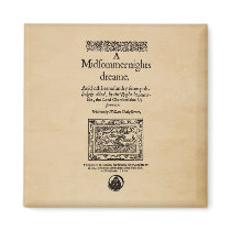 Front Piece to the A Midsummer Nights Dream Quarto magnets by shakespeareshoppe Front Piece to the A Midsummer Nights Dream Quarto magnets
