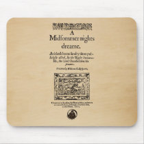 Front Piece to the A Midsummer Nights Dream Quarto Mousepads