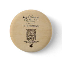 Front Piece to the Hamlet Quarto (1605 version) Pinback Buttons
