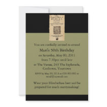 Front Piece to the Hamlet Quarto (1605 version) Personalized Invite