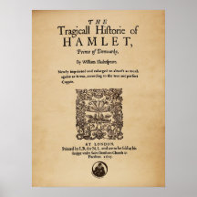 Front Piece to the Hamlet Quarto (1605 version) Print