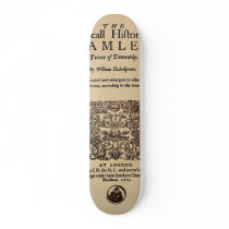 Front Piece to the Hamlet Quarto (1605 version) skateboards