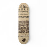 Front Piece to the Hamlet Quarto (1605 version) Custom Skateboard