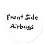 Front Side Airbags Sticker