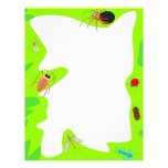 Frontera del insecto membrete personalizado