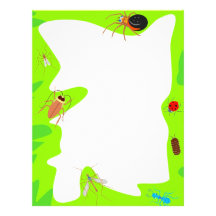 Frontera del insecto membrete personalizado