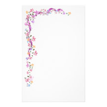 Frontera floral - efectos de escritorio papeleria