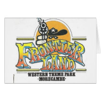 Frontierland Morecambe England Amusement Park Greeting Cards