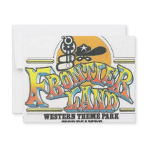 Frontierland Morecambe England Amusement Park Personalized Invite