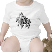 Frontispiece - Alice and the White Knight t-shirts