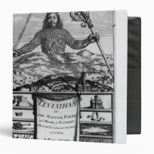 Frontispiece by Thomas Hobbes  of Malmesbury 3 Ring Binder