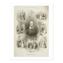 Frontispiece for the 'Comedies', from 'The Complet Postcard